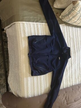 Navy Figs Sydney Scrub Zip-Up Jacket